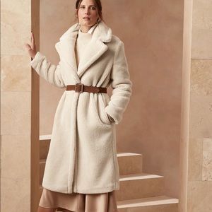 New With Tags! Banana Republic Long Teddy Coat.